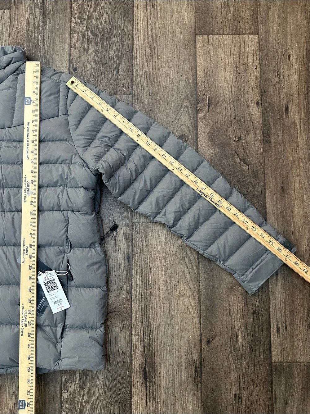 Obermeyer Klaus Down 800 FP Lightweight Winter Nylon Jacket Men's Size 2XL Gray